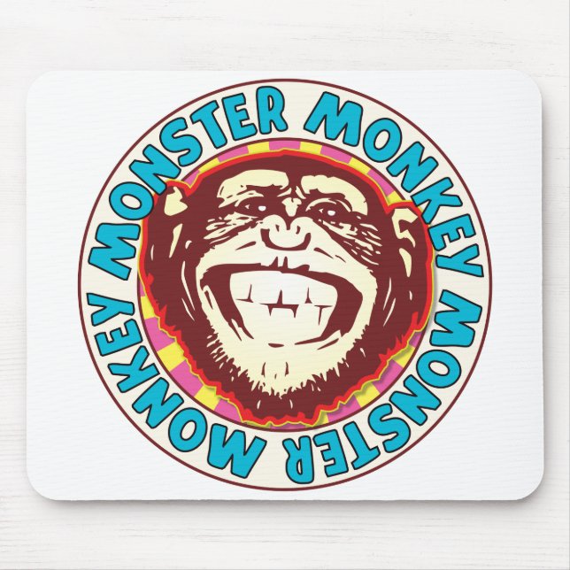 Monster Monkey Mouse Pad (Front)