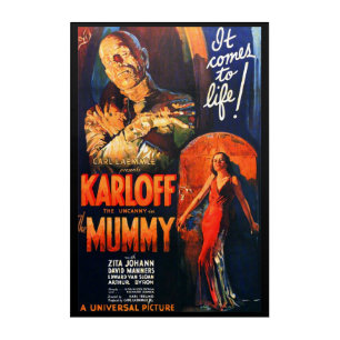 Monster Movie Poster The Mummy Acrylic Print