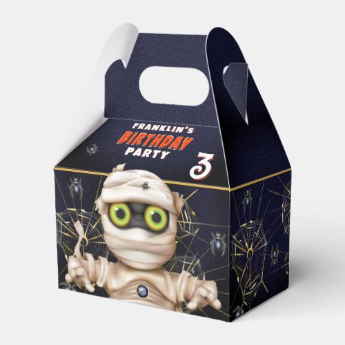 Monster Mummy Kids Birthday Party Favor Boxes
