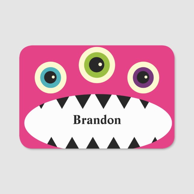 Monster Name Tag (Front)