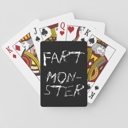 Monster of Farting Playing Cards
