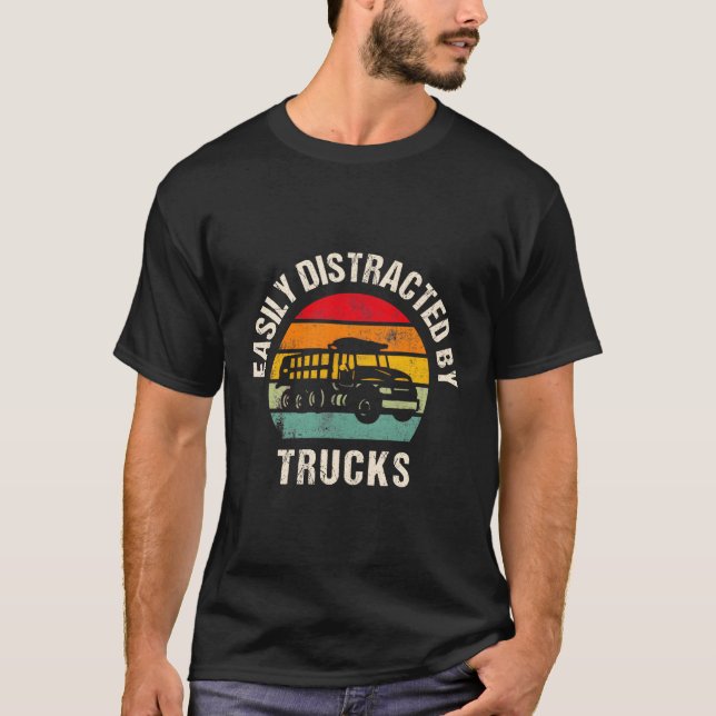 Monster Old Trucks For Truck Driver T-Shirt (Front)