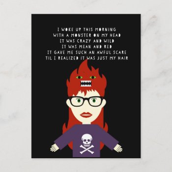 Monster On My Head Postcard by ADHGraphicDesign at Zazzle