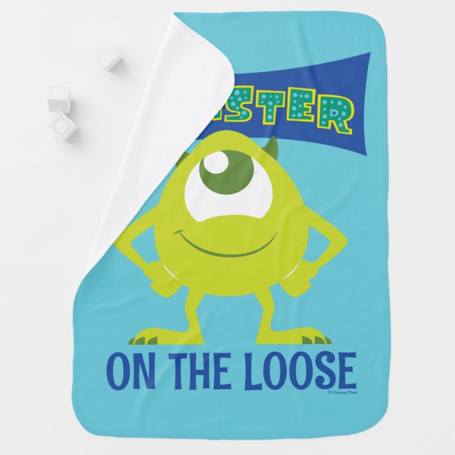 Monster on the Loose Baby Blanket (In Situ)