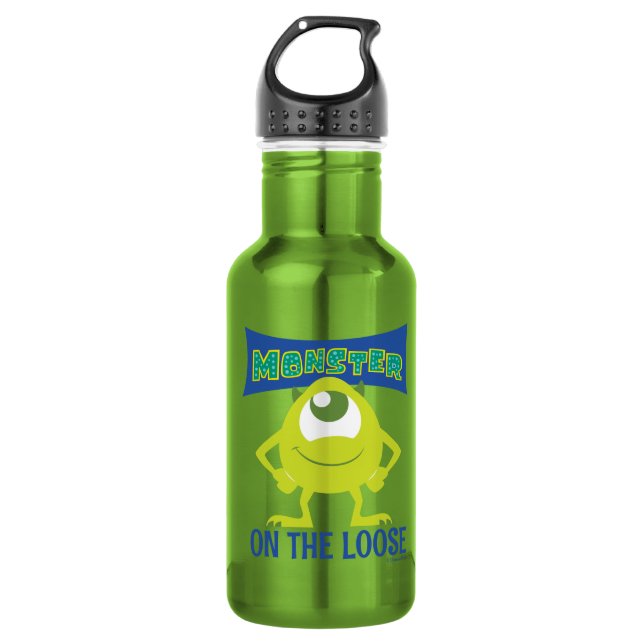 Monster on the Loose Stainless Steel Water Bottle (Front)