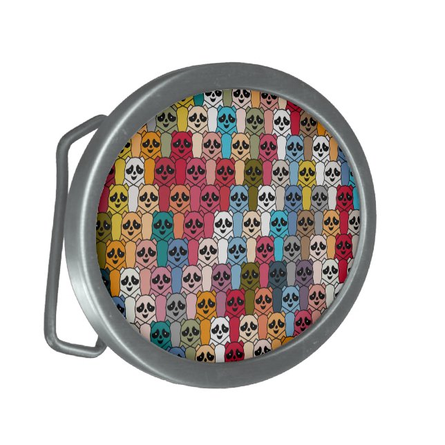 Monster Panda Belt Buckle (Front Left)