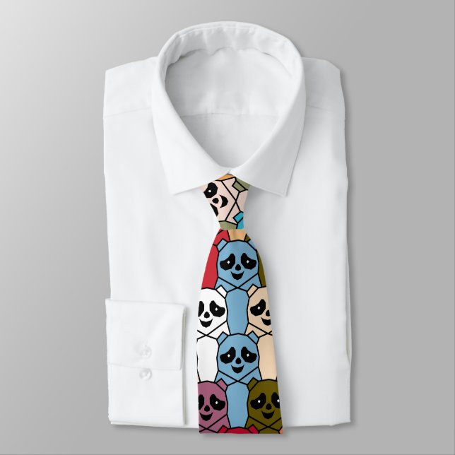Monster Panda Neck Tie (Tied)