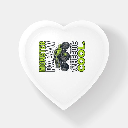 Monster Papaw Wheelie Cool Funny Monster Truck Des Paperweight