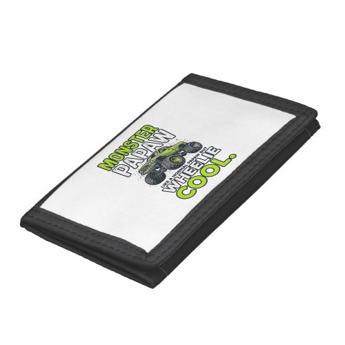 Monster Papaw Wheelie Cool Funny Monster Truck Des Trifold Wallet