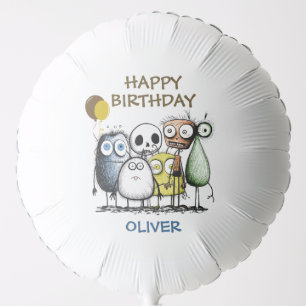 Monster Party Birthday Balloon