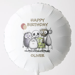 Monster Party Birthday Balloon
