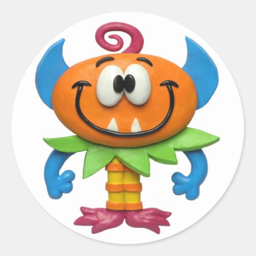 Monster Party Classic Round Sticker