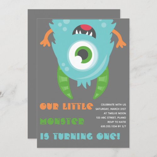 Monster Party Invitation