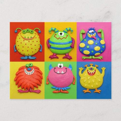Monster Party Invitation Postcard