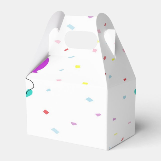 Monster party on white favor boxes (Front Side)