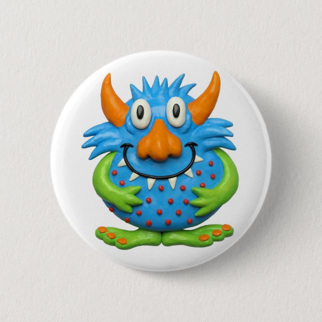 Monster Party Pinback Button (Front)