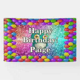 Monster Personalized character birthday banner