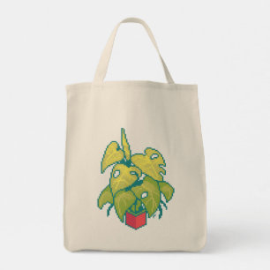 Monster pixel art, Pixel Art Tote Bag