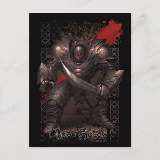 Monster Postcard - Iron Golem (Front)