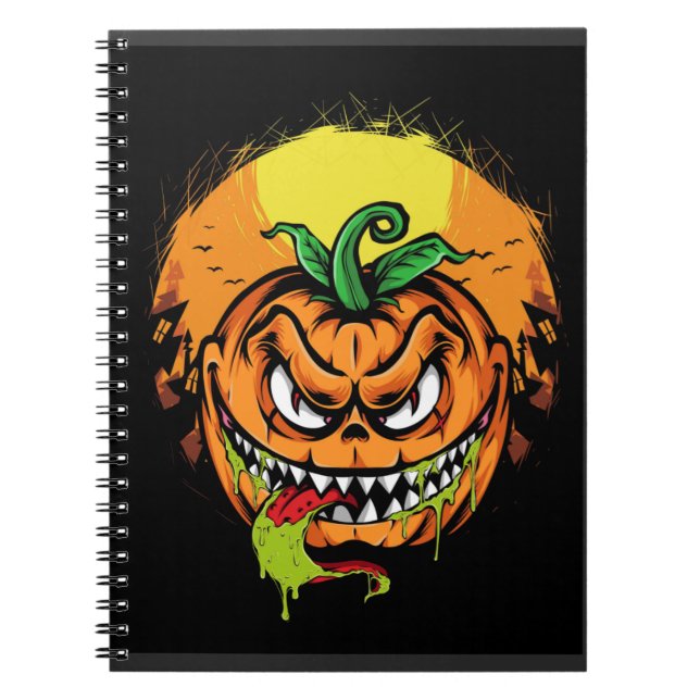 monster pumpkin halloween notebook (Front)