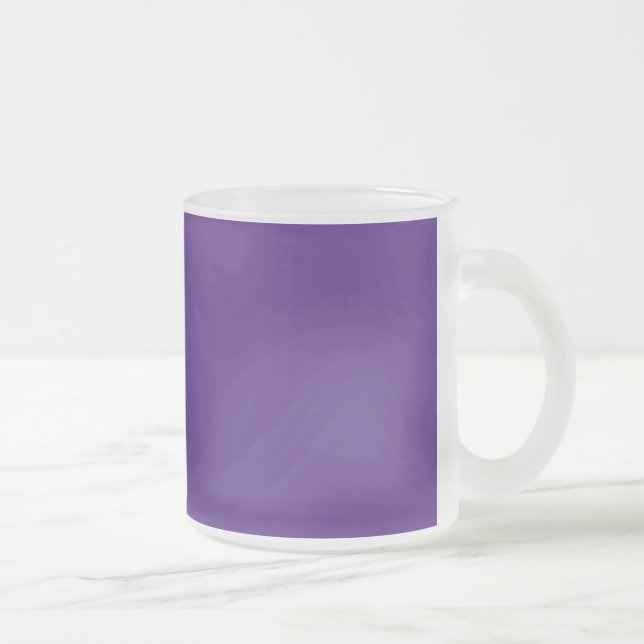 Monster Purple Frosted Glass Coffee Mug (Right)