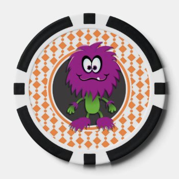Monster Purple Poker Chips by doozydoodles at Zazzle