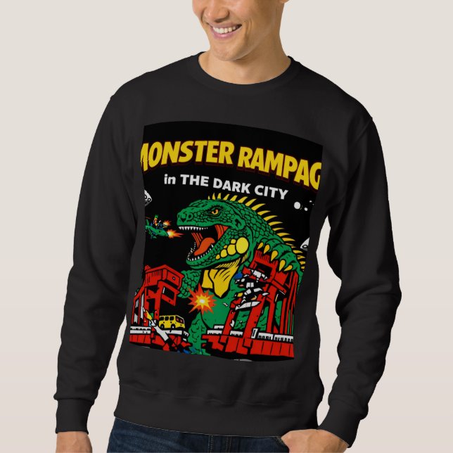 Monster Rampage in Dark City Sweatshirt (Front)