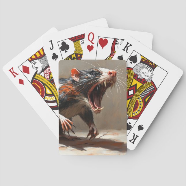 Monster rat  poker cards (Back)