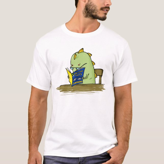 Monster Reading Comic T-Shirt (Front)