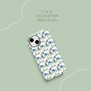Monster Reunion Funny Ombre Creature Blue Green Case-Mate iPhone 14 Case