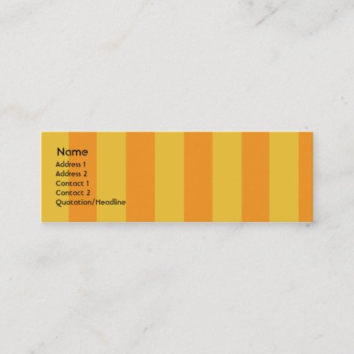 Customizable Monster - Skinny Business Card Templates