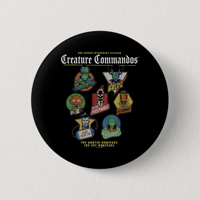 Monster Squad Badges Design Button (Front)