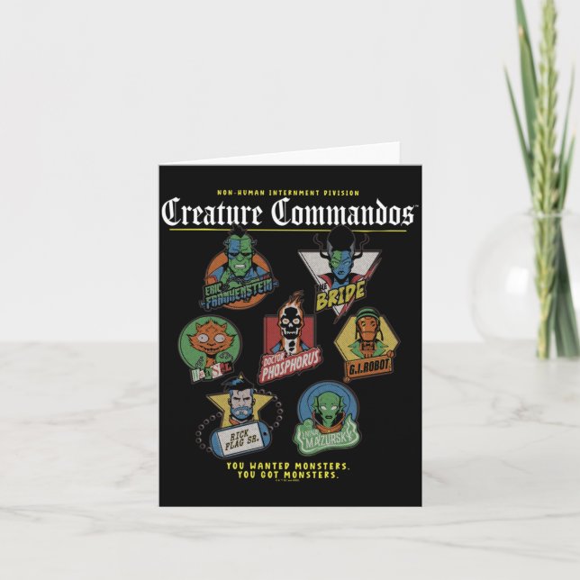 Monster Squad Badges Performance Card (Front)