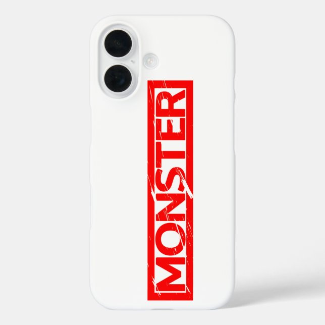 Monster Stamp Case-Mate iPhone Case (Back)