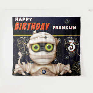 Monster Theme Kids Birthday Backdrop