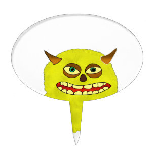 monster troll halloween shudder cake topper