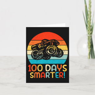 Monster Truck 100 Days Of School Kindergarten Smar Card