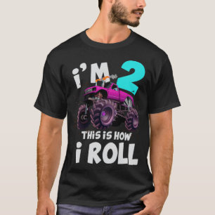 Monster Truck 2nd Birthday Truck Birthday art art  T-Shirt