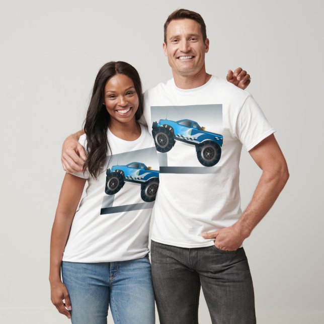 monster truck 4x4 sports wheels motor metal gears T-Shirt (Unisex)