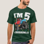 Monster Truck 5th Birthday Boy 5 Five Year Old  T-Shirt<br><div class="desc">Monster Truck 5th Birthday Boy 5 Five Year Old  .</div>