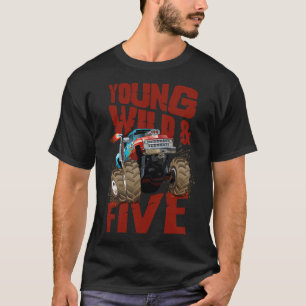 Monster Truck 5th Birthday Truck Birthday design b T-Shirt