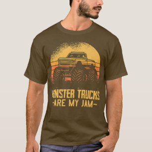 Monster Truck Are My Jam Costume For Boys T-Shirt