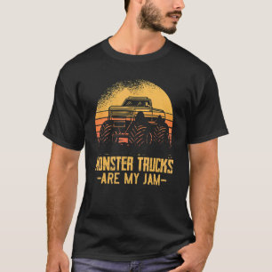 Monster Truck Are My Jam Costume For Boys T-Shirt