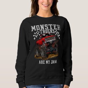 Monster Truck Are My Jam For Youth & Adults Vinta Sweatshirt