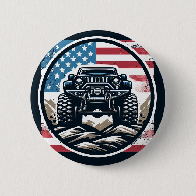 MONSTER TRUCK BADGE BUTTON (Front)