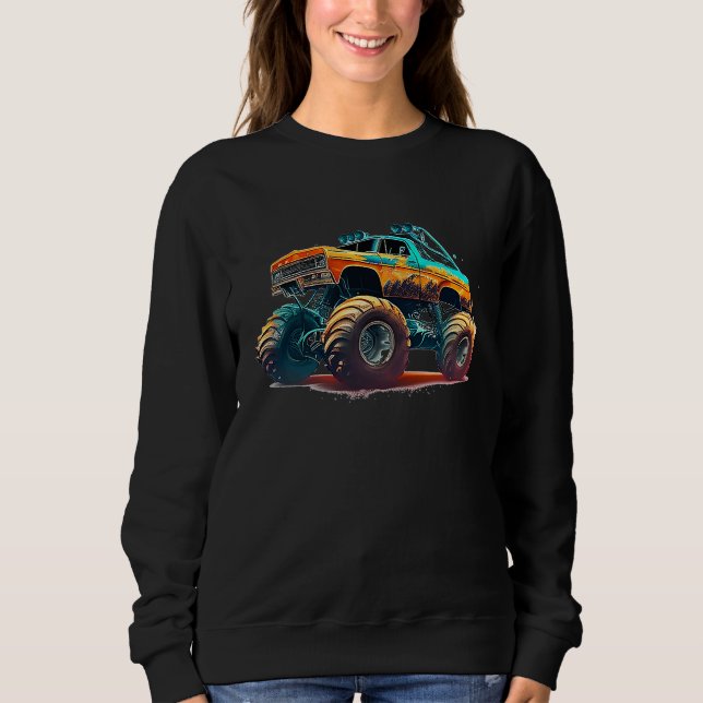 Monster Truck Big Style Truck  1 Sweatshirt (Front)