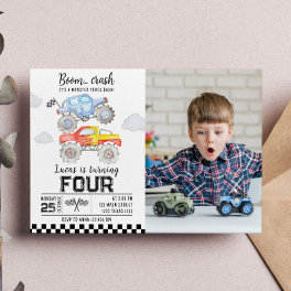 Monster Truck Birthday Invitation