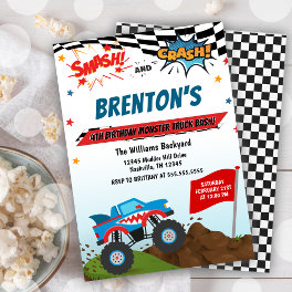 Monster Truck Birthday Invitation