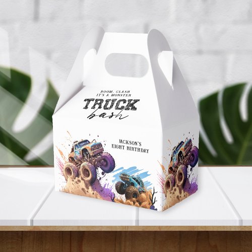 Monster Truck Birthday Party Favor Boxes
