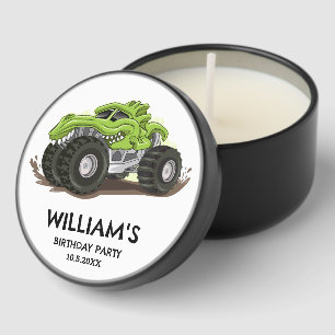 Monster Truck Birthday Party Minimal Boys Birthday Mini Candle Favors